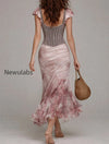 elegant-oil-painting-flower-fishtail-hem-maxi-dress