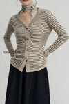 french-stripe-knit-cardigan