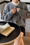 toggle-button-round-neck-cardigan
