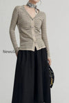 french-stripe-knit-cardigan