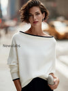 contrast-trim-boat-neck-dolman-sleeve-oversized-knit-sweater