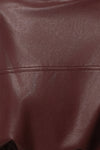 Burgundy Unstoppable PU Leather Bodysuit