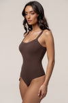 Chocolate Akito Ribbed Bodysuit