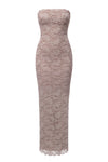Cream Midnight Promise Lace Maxi Dress