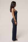 Navy Midnight Promise Lace Maxi Dress