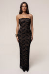 Black Midnight Promise Lace Maxi Dress
