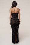 Black Midnight Promise Lace Maxi Dress
