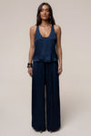 Blue Open Coast Wide Leg Pants