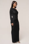 Black Opulent Metallic Bodysuit