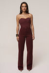 Burgundy All You Need Woven Corset