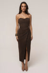 Chocolate Gisele Slit Skirt