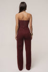 Burgundy All You Need Woven Corset