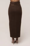 Chocolate Gisele Slit Skirt