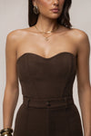 Chocolate All You Need Woven Corset