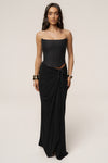 Black Fenix Reversible Linen Corset