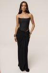 Black Fenix Reversible Linen Corset