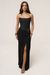 Black Fenix Reversible Linen Corset