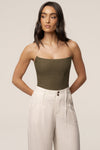 Olive Fenix Reversible Linen Corset
