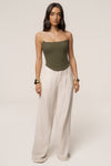 Olive Fenix Reversible Linen Corset