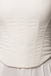 White Fenix Reversible Linen Corset
