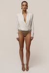 Buttercream Visionary Pleated Bodysuit