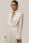 Buttercream Visionary Pleated Bodysuit