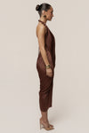 Brown  Dolce Drape Dress