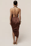 Brown  Dolce Drape Dress