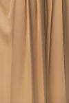 Beige Clara Wide Leg Pleated Trousers