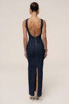 Dark Denim Sculpt Maxi Dress