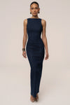 Dark Denim Sculpt Maxi Dress