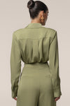 Olive Misty Button Up