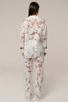 Ivory Organza Floral Pant