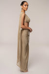 Gold Nocturne Draped Top