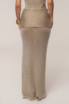 Gold Hazel Metallic Wrap Skirt