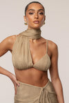 Gold Nocturne Draped Top