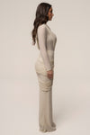 Ivory Textured One Shoulder Bodysuit