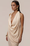 Champagne Dolce Drape Dress