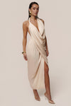 Champagne Dolce Drape Dress