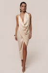 Champagne Dolce Drape Dress