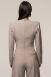 Heather Beige Power Move Bodysuit