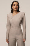 Heather Beige Power Move Bodysuit