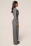 Heather Grey Power Move High Waist Trouser
