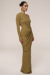 Moss Textured One Shoulder Bodysuit