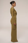 Moss Textured One Shoulder Bodysuit