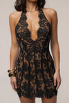 Black Second Look Lace Mini Dress