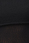 Black Soft Touch Knit Crop Top