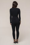 Black Cherie Plunge Bodysuit