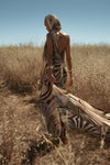 Brown Zebra Print Infinite Journey Maxi Dress