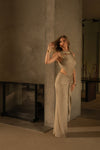 Gold Luminous Metallic Bodysuit